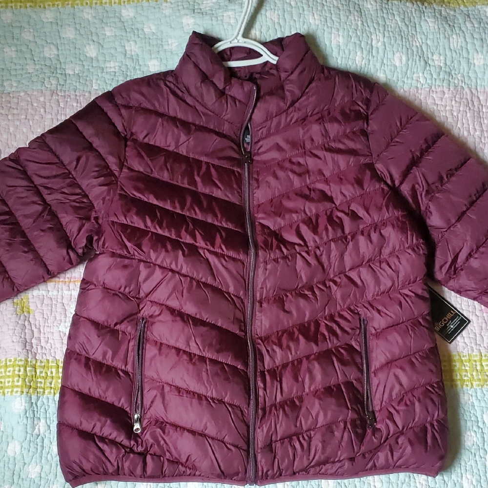 Big Chill Women's Puffer Jacket in Deep Burgundy